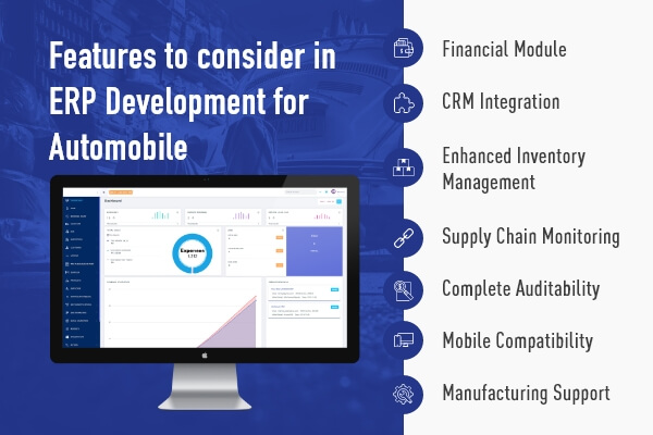 Features for Automobile ERP Development