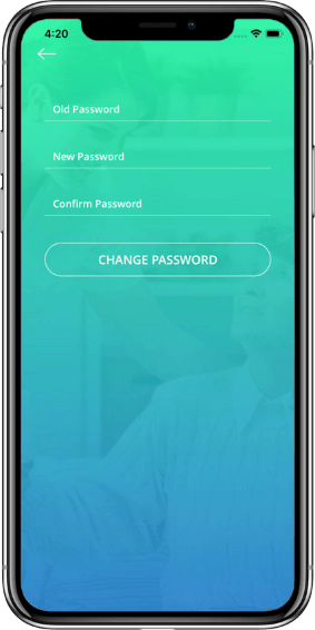 Pocket Pill- Change Password Screen